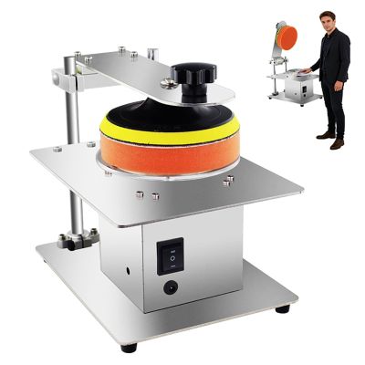 CD/DVD Disc Polishing Machine,200W Semi-Automatic Disc Repair Cleaning Sander Equipment with 0-6000RPM Adjustable,Forward & Reverse,for Abrasions Scratch Oxidation Repair & Data Recovery