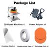 CD/DVD Disc Polishing Machine,200W Semi-Automatic Disc Repair Cleaning Sander Equipment with 0-6000RPM Adjustable,Forward & Reverse,for Abrasions Scratch Oxidation Repair & Data Recovery view 4