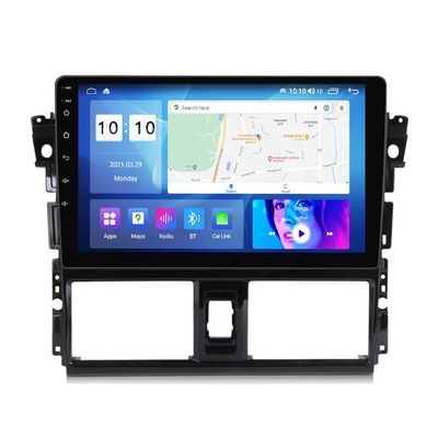Android Car Stereo for Toyota Vios 2014-2016,10 inch IPS Touchscreen with Upgrade Wireless CarPlay & Android Auto,WiFi/GPS,Support SWC and Subwoofer,8-Core 8G+128G