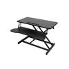 32 Inch Desk Converter Height Adjustable Sit Stand Desk Riser, Ergonomic Standing Desk Workstation for Dual Monitor & Laptop, Wide Keyboard Tray, Heavy Duty 30 lb Capacity, Black view 1