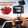Adhesive Sticky Pads for Dash Cam, Heat Resistant Double-Sided Sticker Replacement for Suction Cup Car Mounts, Ensures Secure Hold for GPS with 4 Adhesion Promoter (4Pcs Round) view 2
