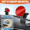 Adhesive Sticky Pads for Dash Cam, Heat Resistant Double-Sided Sticker Replacement for Suction Cup Car Mounts, Ensures Secure Hold for GPS with 4 Adhesion Promoter (4Pcs Round) view 4