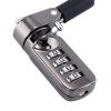 Laptop Security Cable Lock, Keyless 4-Digit Combination Anti-Theft Lock with Cut-Resistant Steel Cable, Adjustable, Compatible with 0.28x0.12in Security Slot for Laptops Tablets, 74.8in, Black view 2