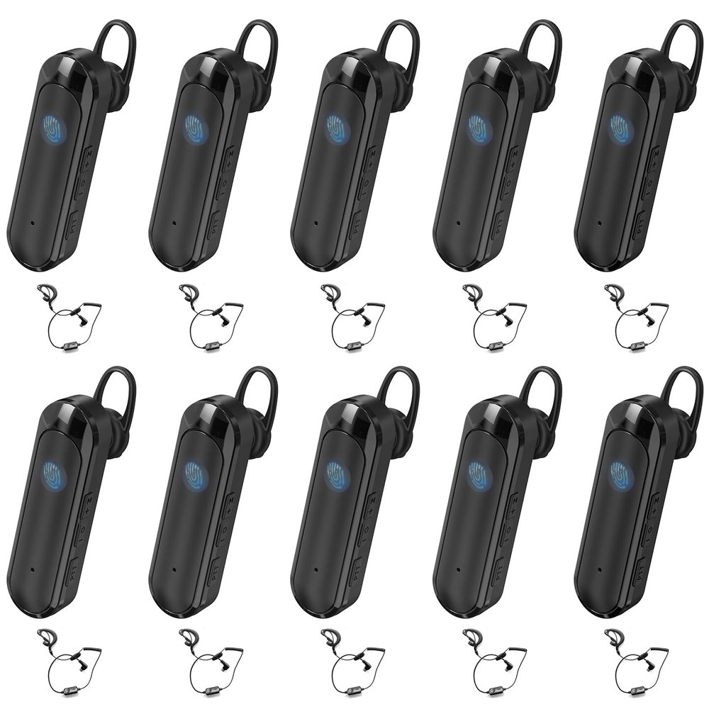 CBCBTWO N1S MAX Mini Walkie Talkies 10 Pack with Earpiece,Rechargeable Long Range Two Way Radio,Wearable Small Walkie Talkie for Adults,for Healthcare Hospital Nursing Home Restaurant Church Shop