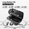 Bluetooth Headsets, Wireless Bluetooth 5.4 Earbuds with 100Hrs Playtime, Dual Noise Cancellation Wireless Earpieces, Built-in Mic & Mute Button and 500mAh Hands-Free Charging Case for Business/Driving view 2