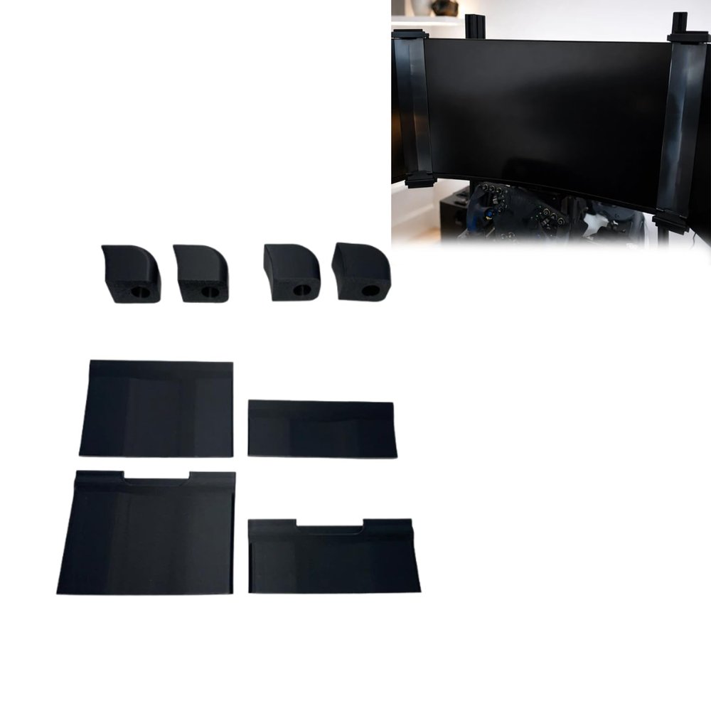 Adapter for ASUS ROG Bezel 32 Inch Monitor, Curved & Flat Screen Extension Brackets, Multi-Monitor Alignment Kit, Gaming Display Enhancement (Curved Surface)