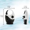 Waterproof Shower Radio, 1Pc Adjustable Volume Shower AM FM Button Speaker Portable Waterproof Speaker Bathroom Speakers Wireless Radio with Top Handl(Color:Black and White) view 3