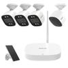 EROZ AURA Smart Home Security System with Mini Hub 3 Vigil Dual-Lens Cameras + 1 Opal 2K Camera, WiFi 6, AI Motion Detection, Color Night Vision, IP66 Outdoor Cameras, Local Storage, No Monthly Fees view 1