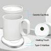 Coffee Mug Warmer for Desk 2-in-1 Smart Electric Mug Warmer with Wireless Chargers - Fast Heating Coaster for Coffee & Tea, 15W Charging Pad (White) view 3