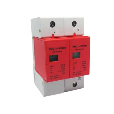 SPD 60-100KA 1P+N Surge Arrester Protection Device Electric House Surge Protector D ~420V AC