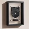 Music Frame CD Player, Wall Mountable CD Decorative Photo Frame with Remote Control, 5.0 Bluetooth/3.5mm AUX Output, Without Speakers, for Home Office Gallery,Black view 1