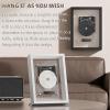 Music Frame CD Player, Wall Mountable CD Decorative Photo Frame with Remote Control, 5.0 Bluetooth/3.5mm AUX Output, Without Speakers, for Home Office Gallery,Black view 4