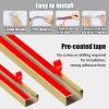 Metal Cable Condenser Self-Adhesive Wire Cords Hider Stainless Steel Management Raceway Of Cables Metal Cable Covers For Wires Wall Cable Management Channel For Floor Cable Cover(White,4x2in) view 3