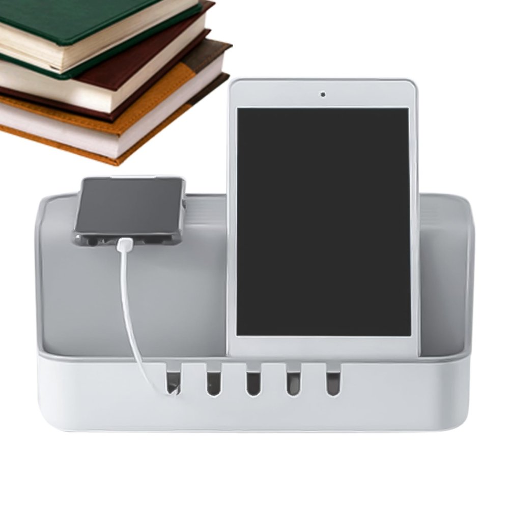 Cable Organizer Box | Cord Management Container - Desktop Cable Organizer - for Desktop TV Router Computer Kitchen Home Office Dormitory Apartment