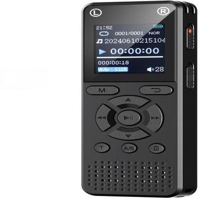 160GB Digital Voice Recorder, Portable Audio Recorder with Built-in Speaker, Voice Activated, WAV, A/B Repeat & Password Protection  Ideal for Meetings, Lectures & Interviews