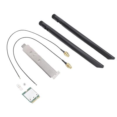VBESTLIFE WiFi 7 Wireless Card, M.2 Network Adapter with 2.4GHz 5GHz 6GHz Tri Band 5.8Gbps Speed 4K QAM 2x2 Antennas, for Wins 11 Laptops