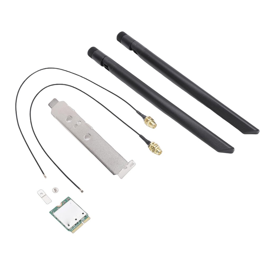 VBESTLIFE WiFi 7 Wireless Card, M.2 Network Adapter with 2.4GHz 5GHz 6GHz Tri Band 5.8Gbps Speed 4K QAM 2x2 Antennas, for Wins 11 Laptops