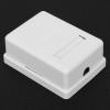 Kadimendium Networks Box Shielded CAT6 Single Port RJ45-8P8C Desktop Information Box for Networks Mounted, 2pcs ABS Shown with DouableSided Tape and Screw, for Wiring view 3
