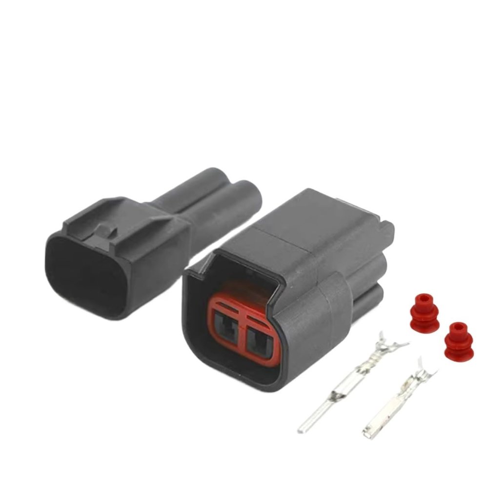 1/5/10/20/50 Sets 2 Pin E4014 Auto Injector Plug Automotive Ignition Coils Water Proof Connector(2p Male Female,5 Sets)