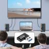 90 Degree USB Adapter  USB3.0 Aluminum Male Female, 10Gbps Speed Connector | Perfect for Computer Ports, Tablet Connections, Console Accessories, Media Devices, Tight Spaces Cable Management view 3