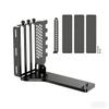 AoQhir PCIe x16 Vertical GPU Mount Bracket 3-Slot 90 Degree Graphics Card Case Support PCIe 4.0 for ATX MATX EATX Chassis (Black) view 1
