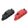 Walfront 250A Power Distribution Block with 4 Terminal Bus Bar ABS and Brass for Automotive DC Systems and RVs view 2