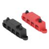 Walfront 250A Power Distribution Block with 4 Terminal Bus Bar ABS and Brass for Automotive DC Systems and RVs view 4