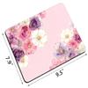 Pink Rose Floral Mouse Pads for Desk, Portable Computer Mouse Pad Small Square Mousepad, Non-Slip Rubber Base Design for Office Desk Accessories 9.5" x 7.9" view 2