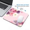 Pink Rose Floral Mouse Pads for Desk, Portable Computer Mouse Pad Small Square Mousepad, Non-Slip Rubber Base Design for Office Desk Accessories 9.5" x 7.9" view 4