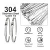 100Pcs 304 Stainless Steel Self-Locking Cable Ties, Multifunctional Coated Metal Zip Ties For Exhaust Wrap & Locking(4.6x600mm) view 2