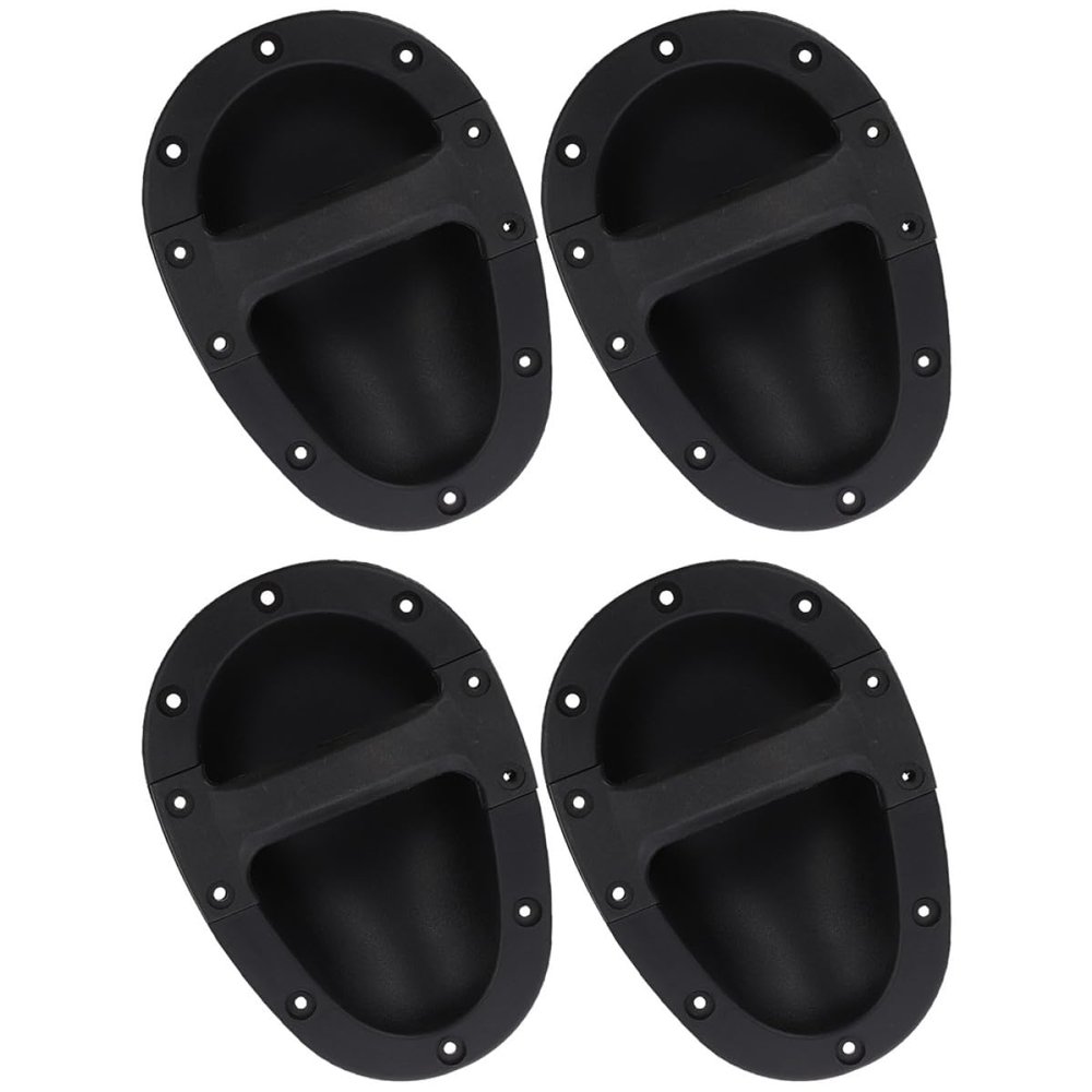 HOMSFOU 4Pcs Plastic Speaker Handles Replacement Speaker Carry Grip for Amplifier ABS Sturdy Side Carrier Handles for Audio Equipment Accessories