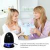 jojofuny Mini Multimedia Speaker with LED Light USB Powered External 3.5Mm Aux Input Loudspeaker for Laptop Desktop Computer, Black Blue, Dc5V Anti-Interference Portable Audio view 3