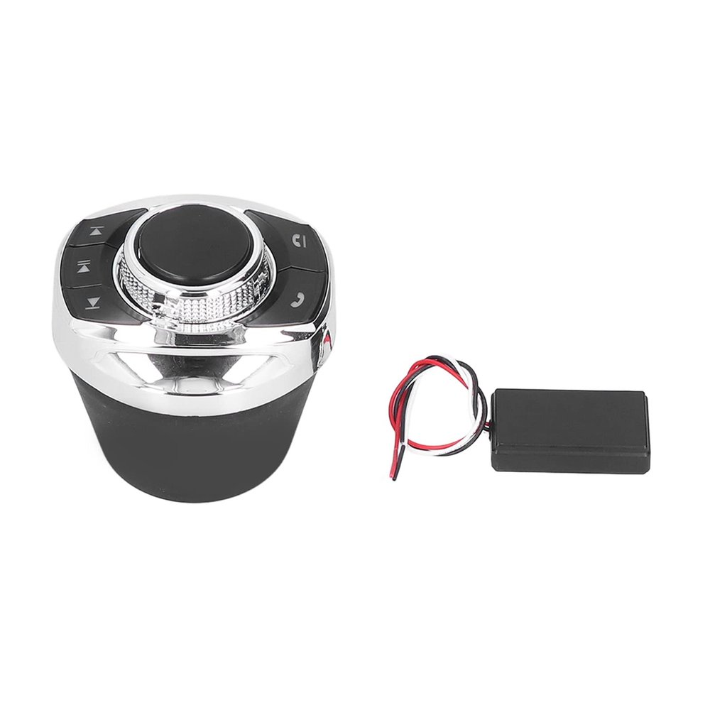 Universal Wireless Steering Wheel Control Button with Backlight, 7 User Defined Functions for Car Audio Video Navigation Systems, Cup Shape Remote Control for Safe Multimedia