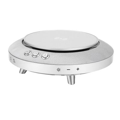 Fockety Speaker with Wireless Charger, 360 Surround Sound and Dynamic Light for Home Office Bedroom, Built in 15W Bass and 5W High Frequency Speaker