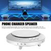 Fockety Speaker with Wireless Charger, 360 Surround Sound and Dynamic Light for Home Office Bedroom, Built in 15W Bass and 5W High Frequency Speaker view 2