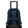 KNOMO Beauchamp 14-inch Work Laptop Backpack for Women- Slim Water-Resistant Business Rucksack with Leather Trim, RFID Protection, Hidden Pockets, and Trolley Sleeve-Navy/Silver view 4