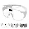 Baseball Camera Glasses, POV Video Recording Hands-Free Smart Glasses, Anti-Glare Sports Sunglasses with Built-in Mic, Wearable Action Camera for Baseball, Cycling (A - White Gradient, 64GB Tf Card) view 1