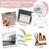 Yunseity Portable Thermal Printer, Compact Photo Label Barcode Printer with APP Connection Black and White Barcode for Students Phone (Pink) view 2