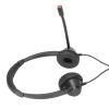 TANGUOX H390D - PC Binaural Customer Service Headphones, Telephone Headset with Noise Cancelling Microphone, Ultra Light Office Headset for PC Business Calls, Includes 3.5mm Plugs for Wide view 3