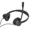 TANGUOX H390D - PC Binaural Customer Service Headphones, Telephone Headset with Noise Cancelling Microphone, Ultra Light Office Headset for PC Business Calls, Includes 3.5mm Plugs for Wide view 4