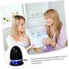 SEWACC Multimedia Mini Speaker USB Powered Aux in Portable Loudspeaker with LED Light, Compact Wired Stereo Sound for Laptop Desktop Pc, Black Blue, Suitable for Outdoor and Home Use view 3