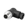 LOKLNEYK 1pcs M12 Connector 4pin 5pin M12-8 Water Proof Male&Female Plug Screw Threaded Coupling A Code Connectors(5PlN-Elbow Male) view 1