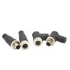 LOKLNEYK 1pcs M12 Connector 4pin 5pin M12-8 Water Proof Male&Female Plug Screw Threaded Coupling A Code Connectors(5PlN-Elbow Male) view 2