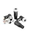 LOKLNEYK 1pcs M12 Connector 4pin 5pin M12-8 Water Proof Male&Female Plug Screw Threaded Coupling A Code Connectors(5PlN-Elbow Male) view 3