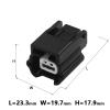 5/10/20/50 Sets 2 Pin Automobile Wiring Electric Socket Water Proof Cable Connector 7283-8851-30 DJ7021K-0.6-21(2p Female,5 Sets_2P) view 2