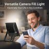 DC12V 6 LEDs Fill Light, Waterproof IP66, Adjustable Installation Black Shell - Durable Aluminum Alloy, Automatic Day and Night Use for Cameras view 4