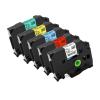 5PK Label Tape for P3100 E1000 Pro Ribbon Printer Black On White TZe-231 TZe-631,Compatible for Brother P-Touch(5pcs Black on Red) view 2