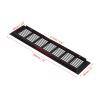 12"x3" Air Vent Cover Door Grille Ventilation Louvered for Cabinet Black view 3