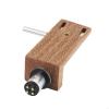 for Bnine-teenteam Universal Record Player Headshell Phonograph Cherry Wood Turntable Replacement with 4pcs Lead view 4