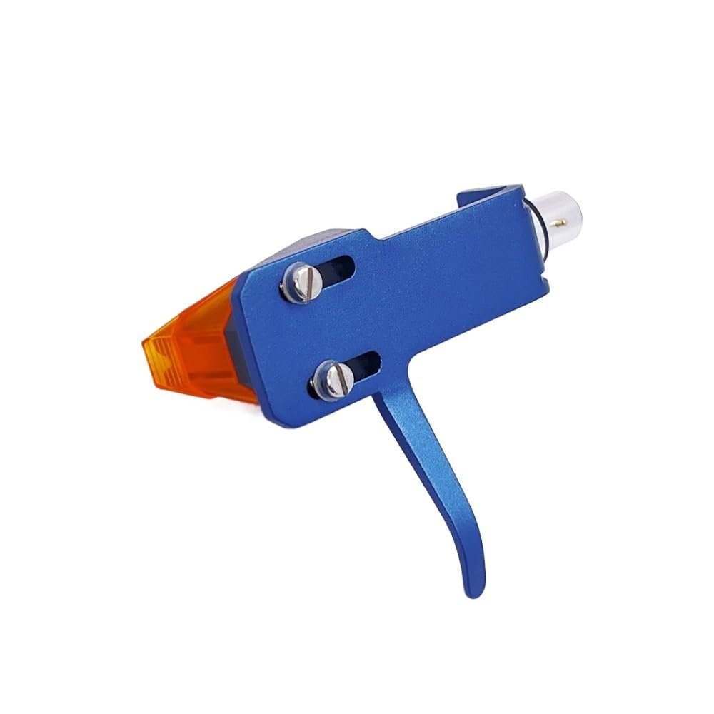 2M Orange Moving Magnet Stereo Phono Cartridge Stylus with Aluminum Alloy Headshell for Or-tofon(Blue)